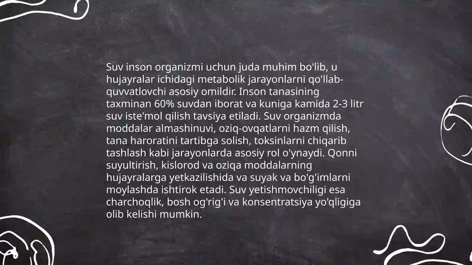 Suvning fiziologik va gigiyenik ro'li uning epidemiologik ahamiyati 3