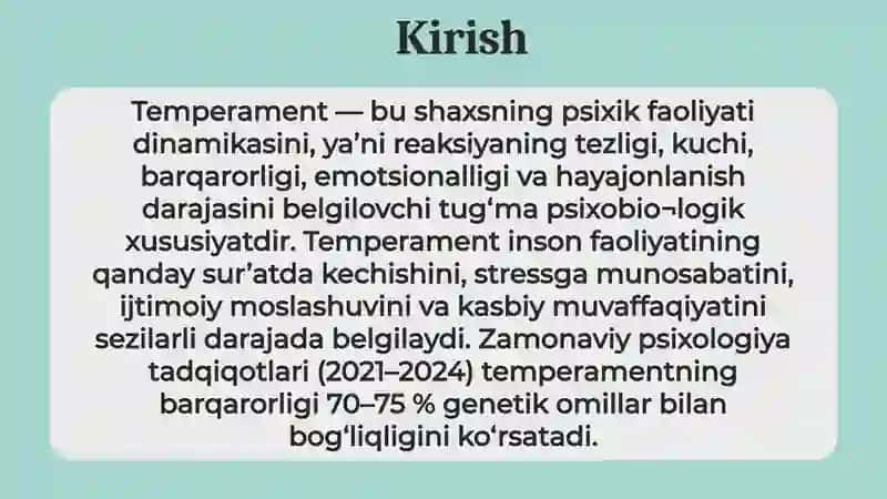 Temperament 3