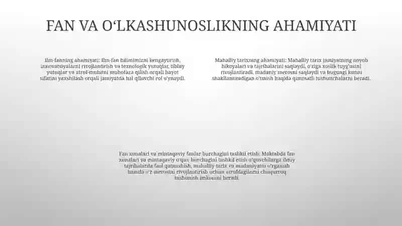 Tabiiy Fan Darslarini Jihozlash Va O'Lkashunoslik Burchagini Tashkil Etish 3