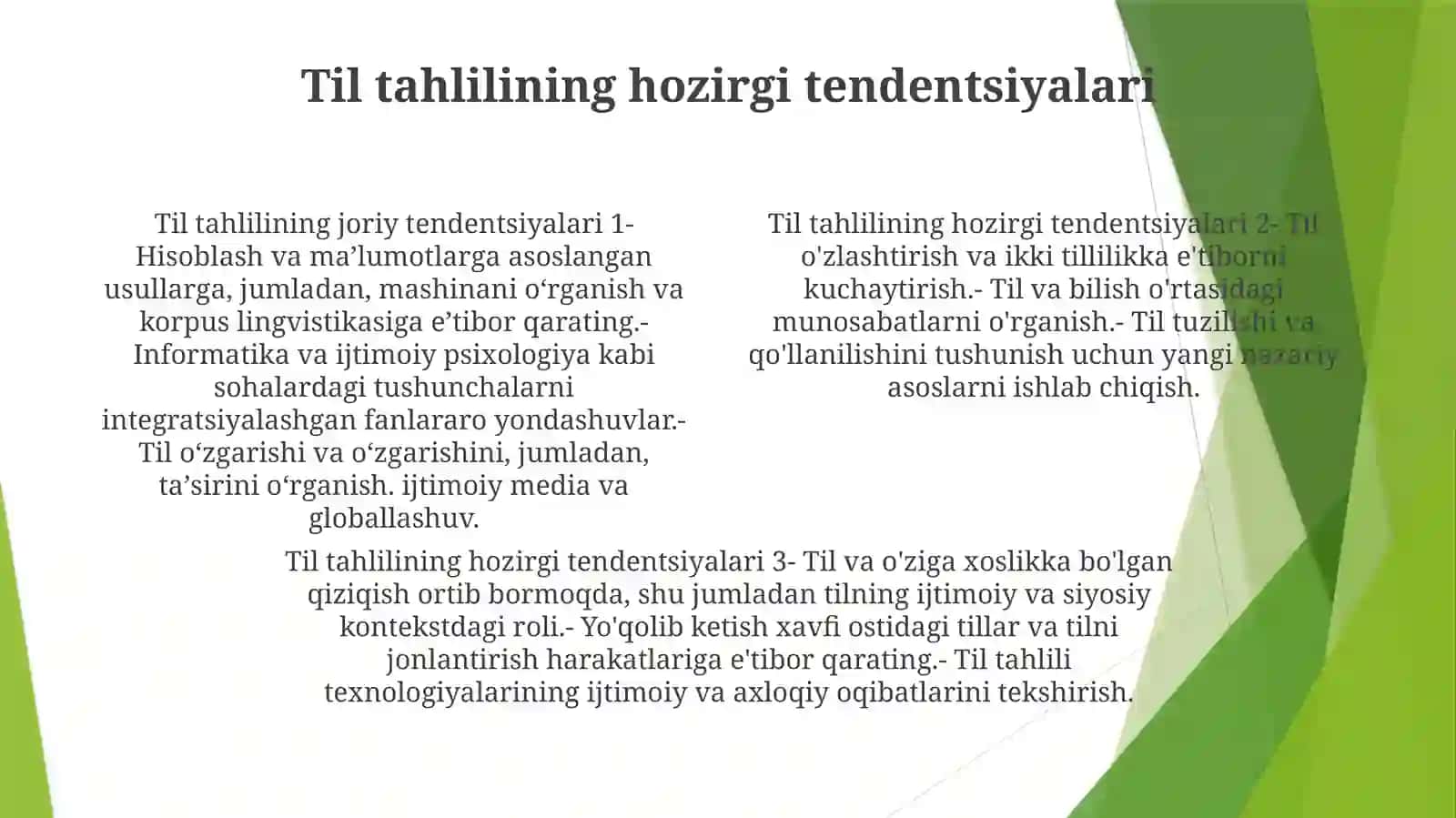 Umumiy Tilshunoslika Oid SóngiYangiliklar 3