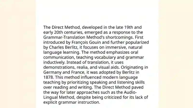 Direct and Grammar Translation Methods 3