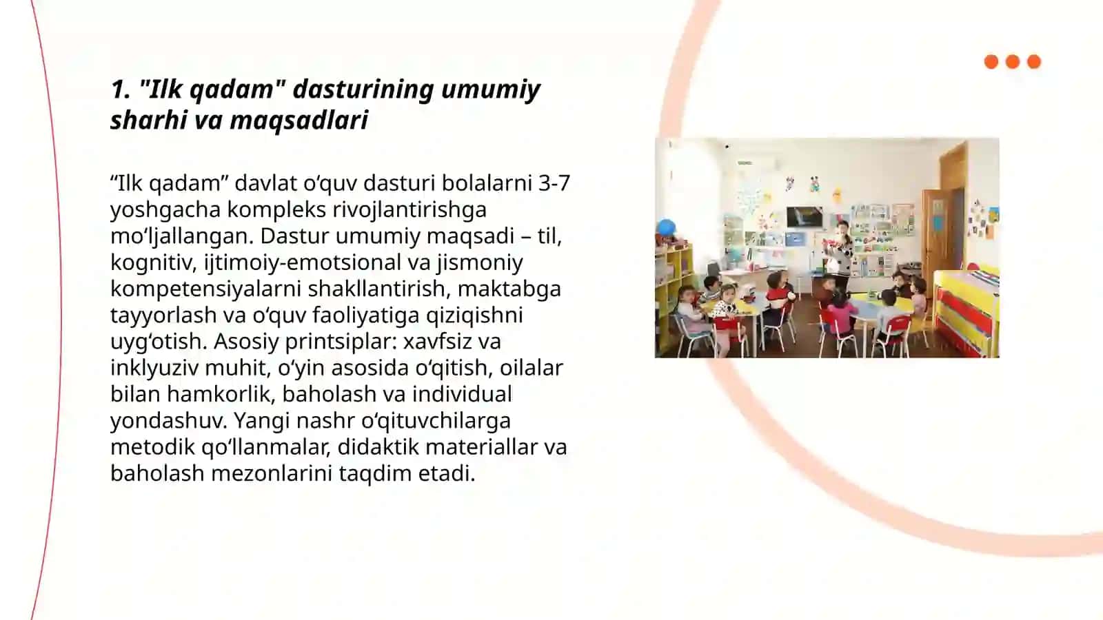 Ilk qadam dasturi 3