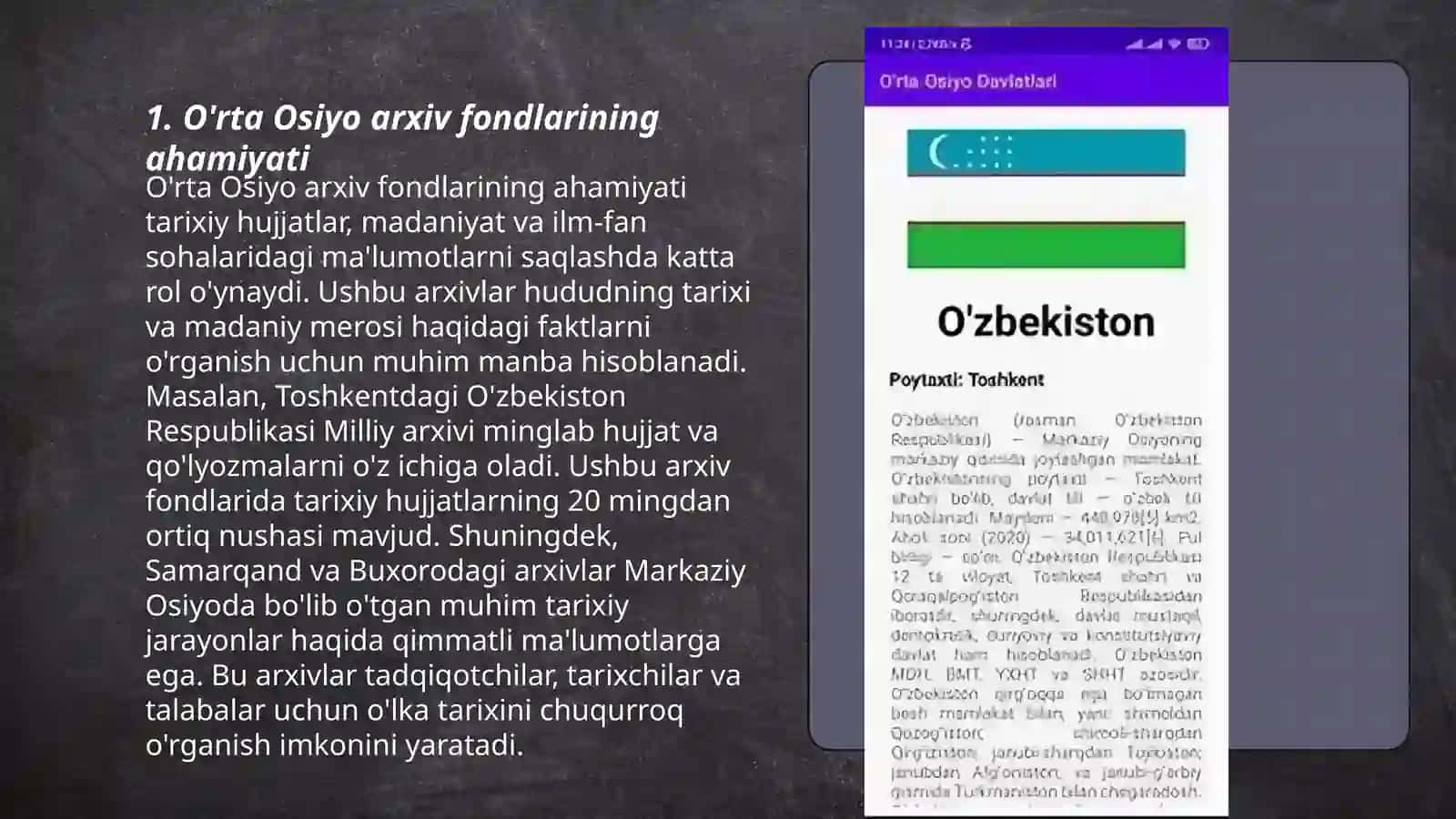 O'rta osiyo davlatlari arxiv fondlarining O'zbekiston tarixini yoritishdagi o'rni 3