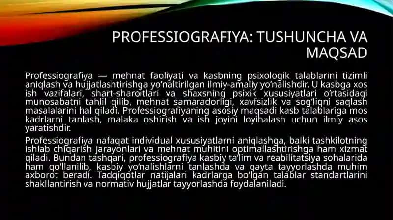 Psixologik professiografiya va mehnatpsixologiyasi ekspertizasi 3