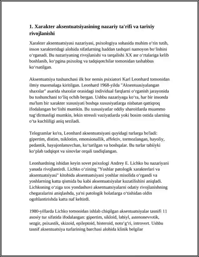 XARAKTER AKSENTUATSIYASI VA UNI ME'YORLASHTIRISH USULLARI 3