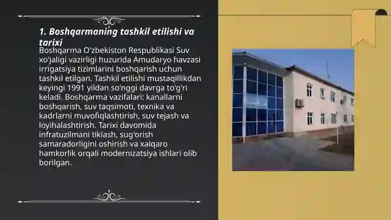 Amudaryo havzasi irrigatsiya tizimlari boshqarmasi 3