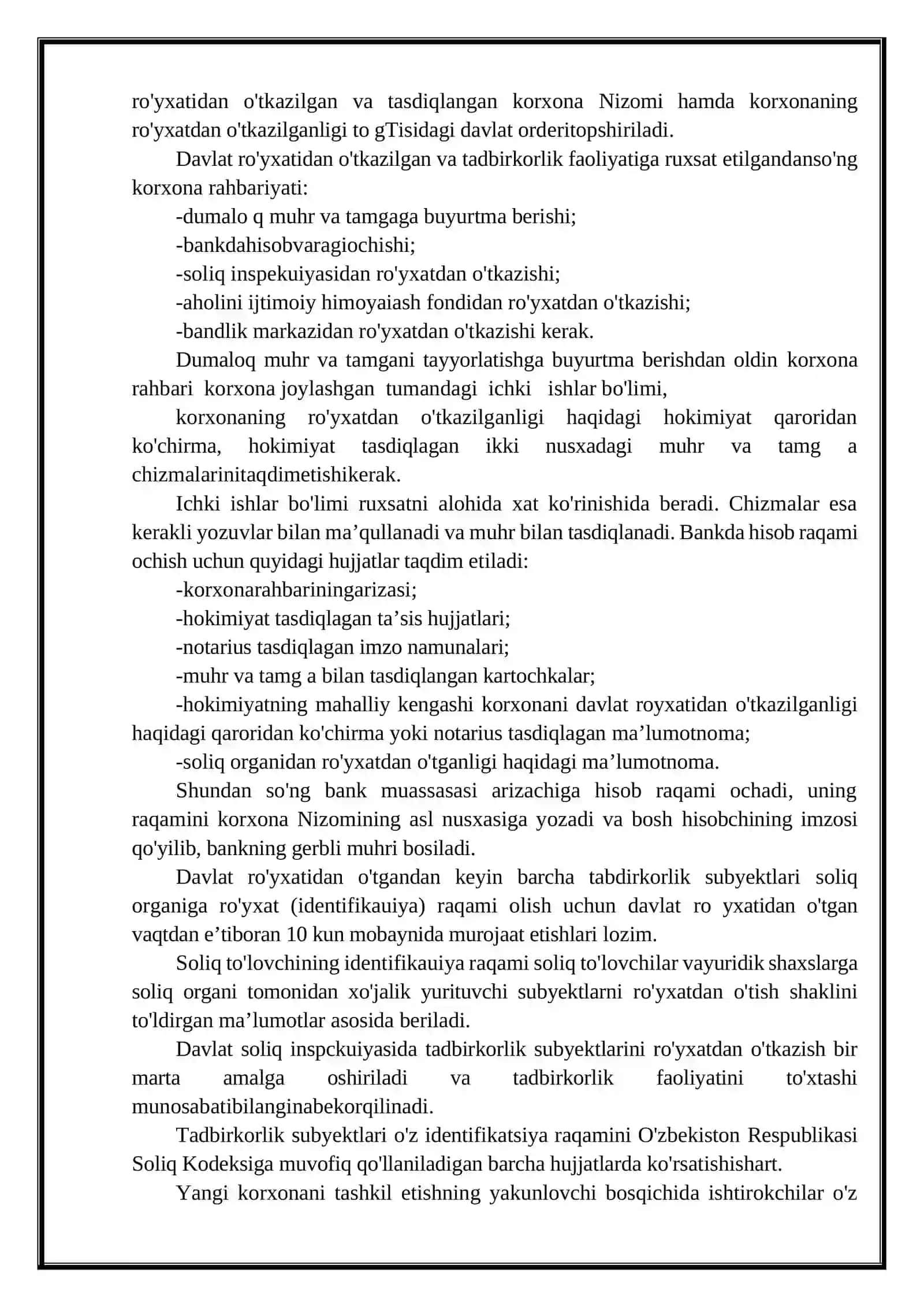 Kichik biznes va tadbirkorlik faoliyatini tashkil etish va boshqarish 3
