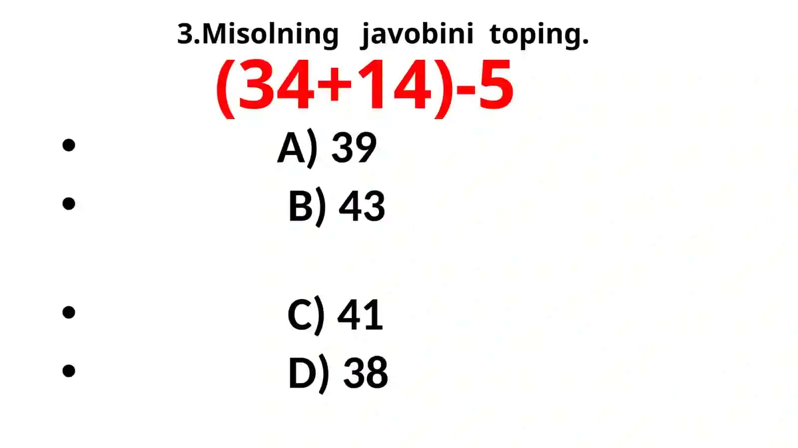 Matematika masalalari 3