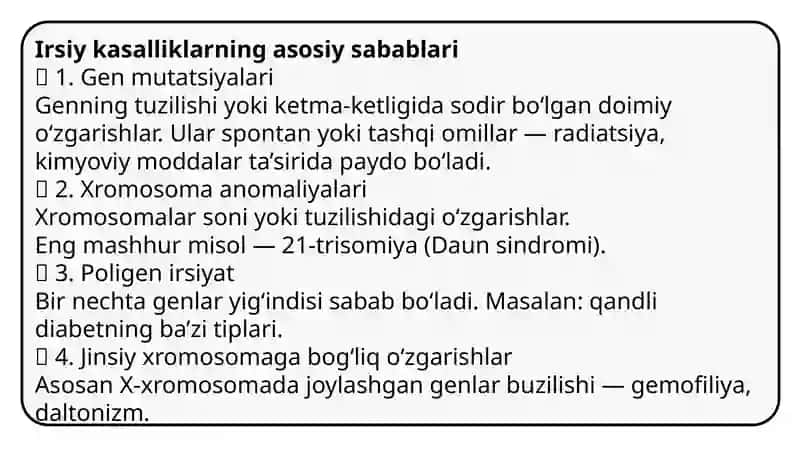 Irsiykasaliklar 3