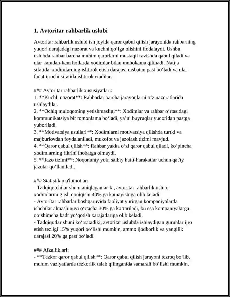 RAHBARLIK USLUBLARI 3