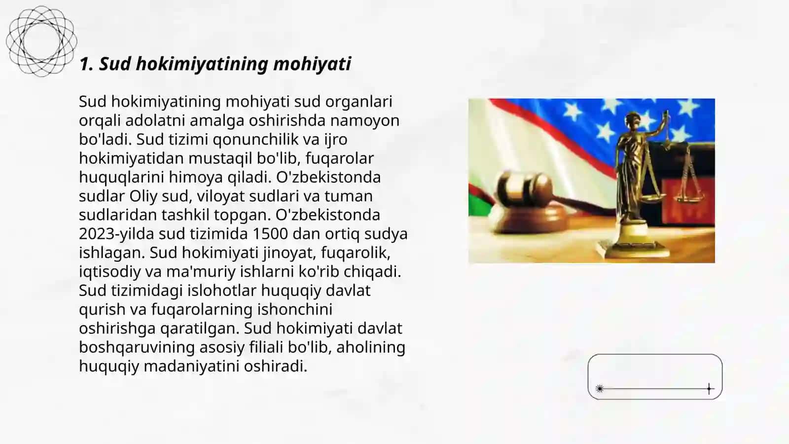 Sud hokimiyati va odil sudlov tushunchasi 3
