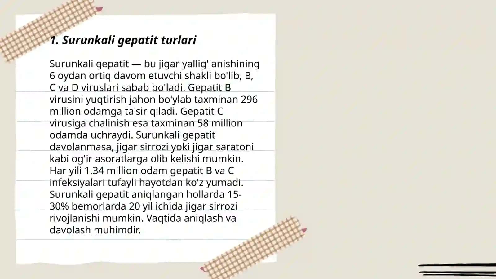 Surunkali gepatitlar 3