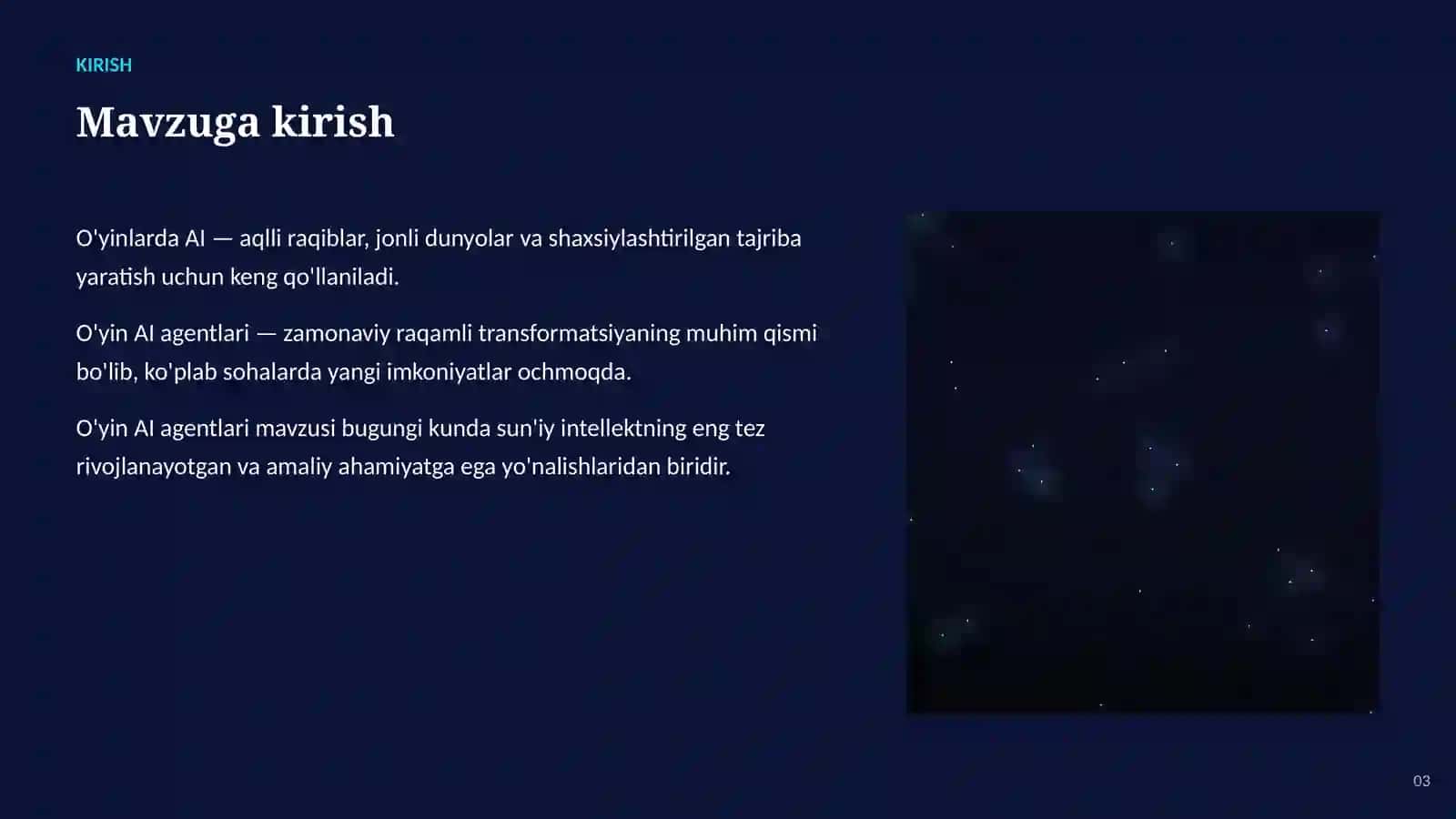 O'yin AI agentlari 3