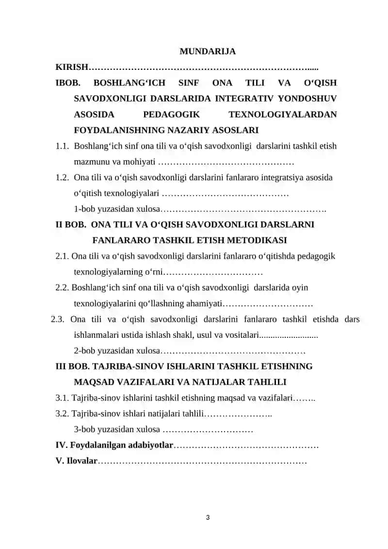 “Ona tili va о‘qish savodxonligi darslarini integratsiyalashda yangi pedagogik taxnologiyalarni qollash” 3