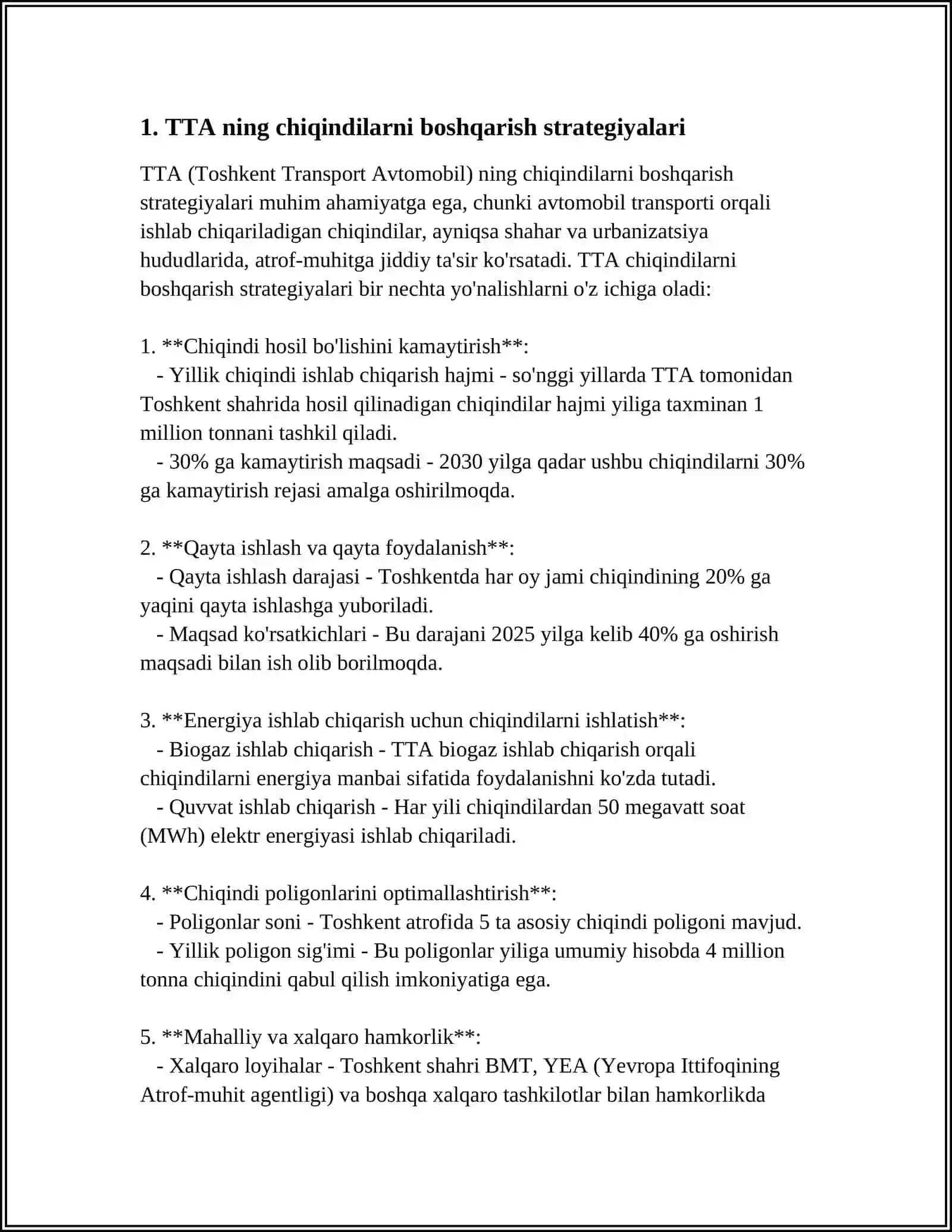 TTA DAN AJRALADIGAN CHIQINDILAR VA TARAM SIFATINI ANIQLASH 3