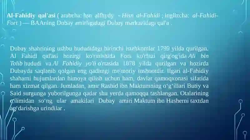 Dubay muzeylari 3