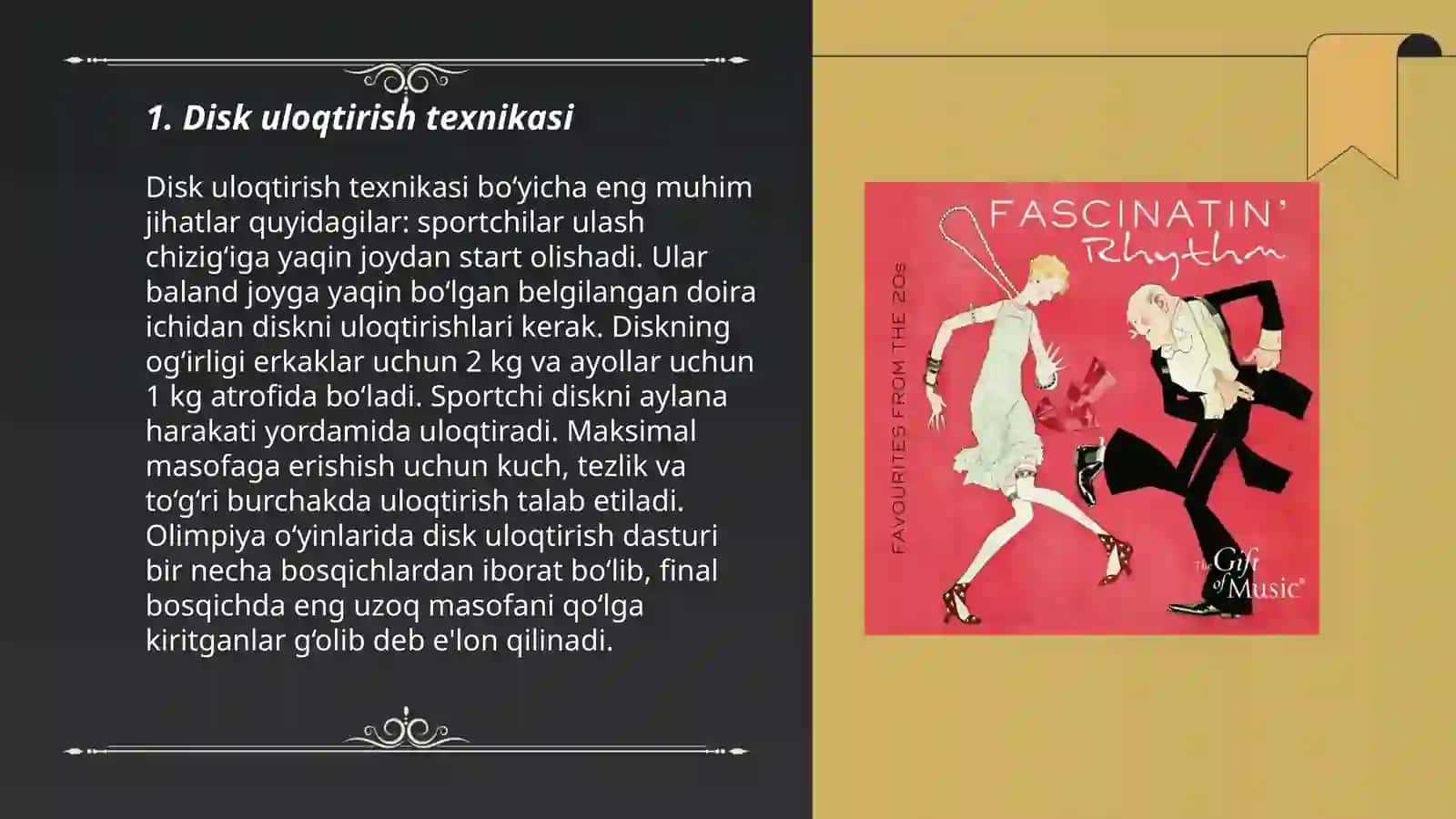 Disk uloqtirish boʻyicha musobaqa qoydalari 3