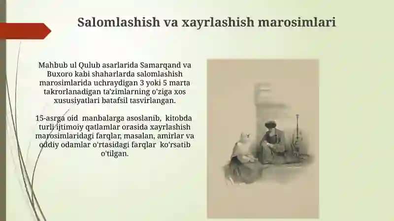 Mahbub ul Qulub asarida sharqona muomala madaniyati 3