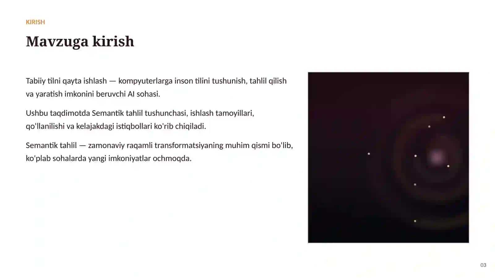SUN'IY INTELLEKT • TABIIY TILNI QAYTA ISHLASH 3