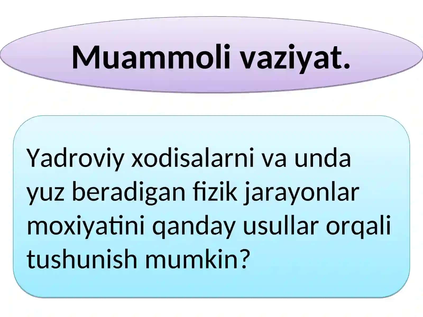 Yadroni modellar orqali tasavvur qilish zarurligi. Yadro modellari klassifikatsiyasi 3