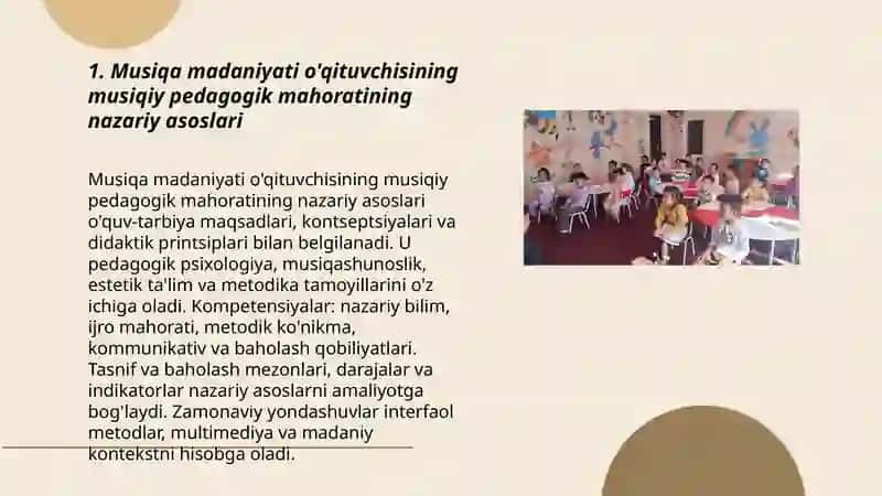 Musiqa madaniyati o'qituvchisining musiqiy pedagogik mahorati 3