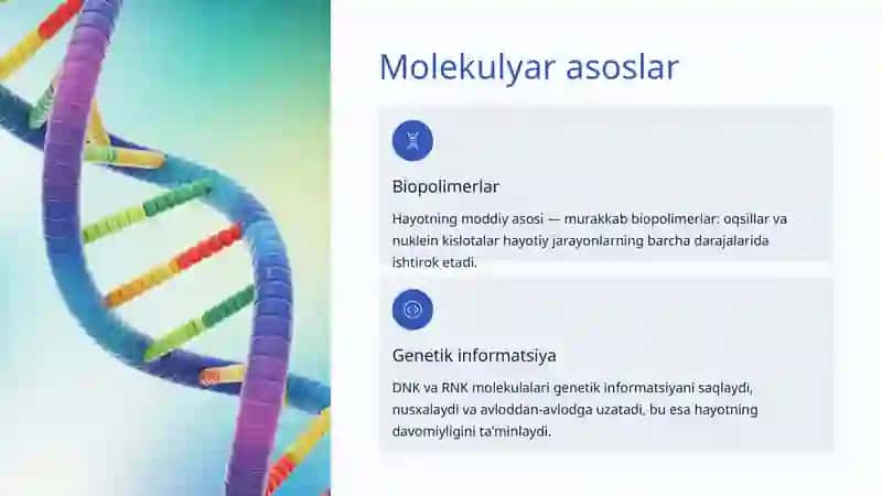 Tirik organizmlarning asosiy xususiyatlari 3