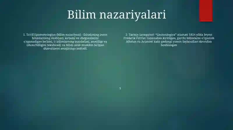 Gnoseologiya-Bilishni O'Rganuvchi Falsafa Sohasi 3