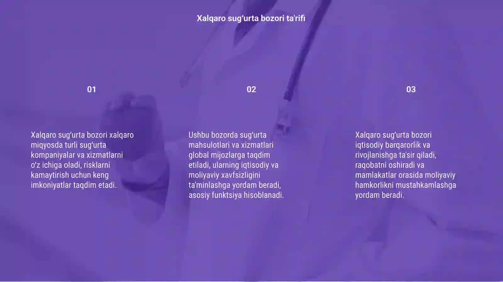 Xalqaro sugʻurta bozori 3