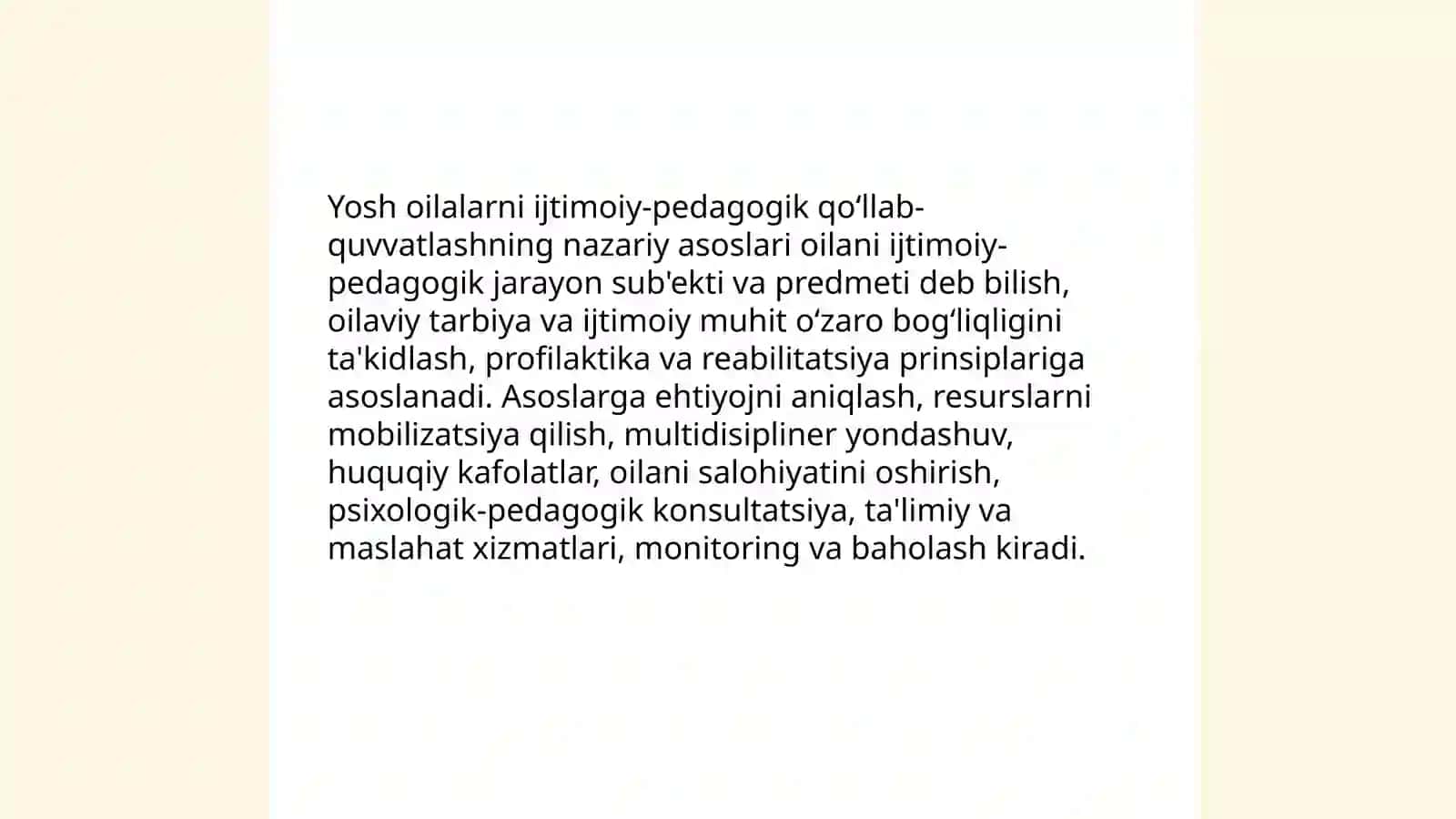 Yosh oilalarni ijtimoiy-pedagogik qoʻllab quvvatlash 3