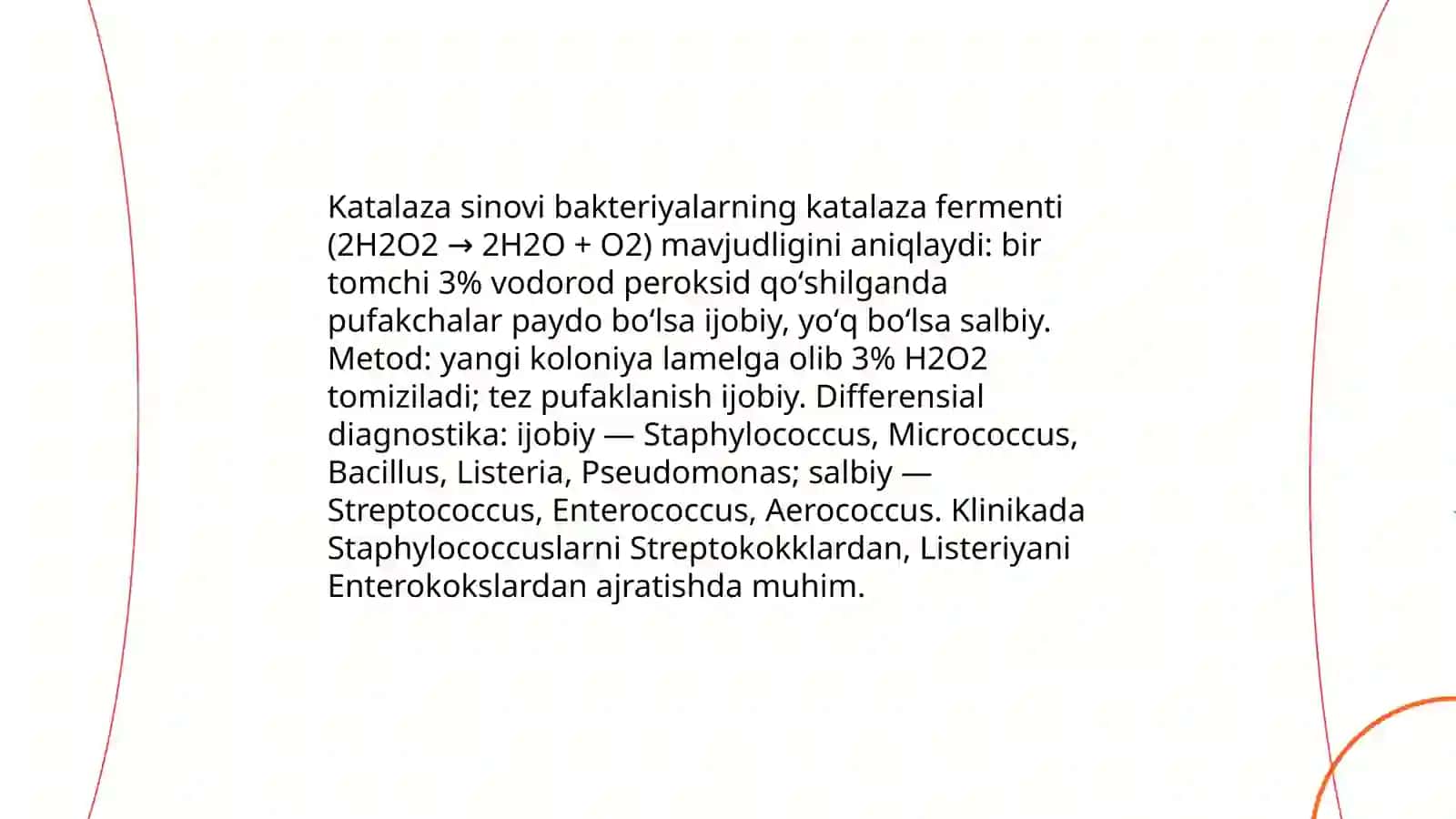 Bakteriyalarning biokimyoviy xususiyatlarini defferensial diagnostik maqsadda oʻrganish 3