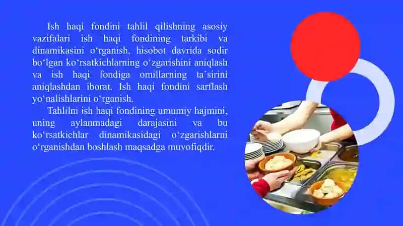 Ovqatlanish korxonalarida ish haqi, daromadlari va xarajatlari 3