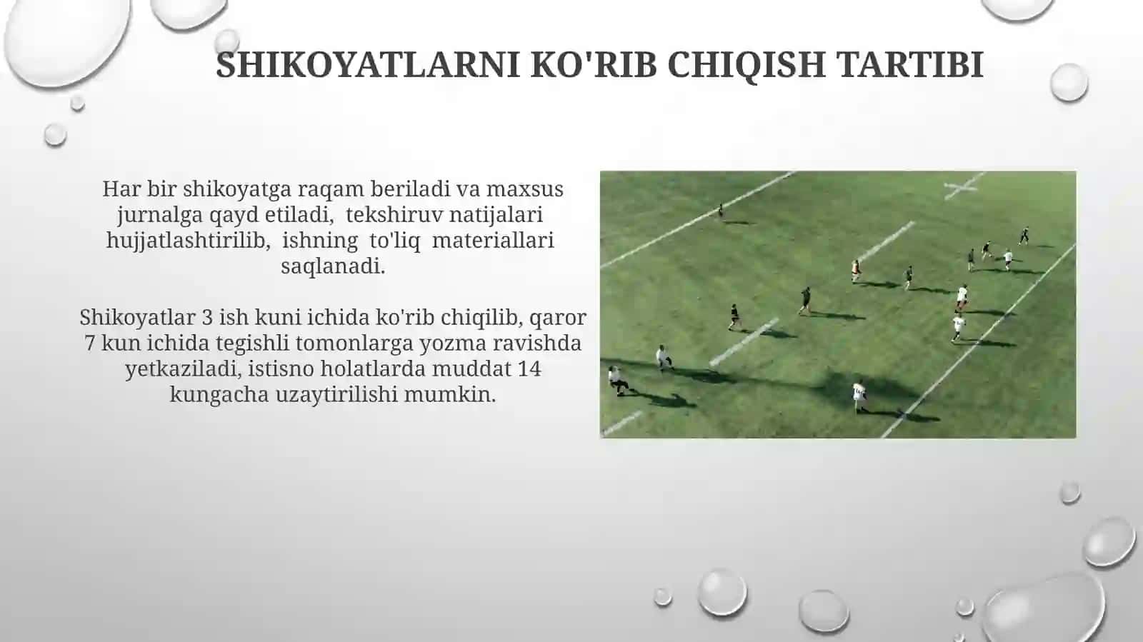 Futbol musobaqalarida musobaqa nizomini tuzish 3