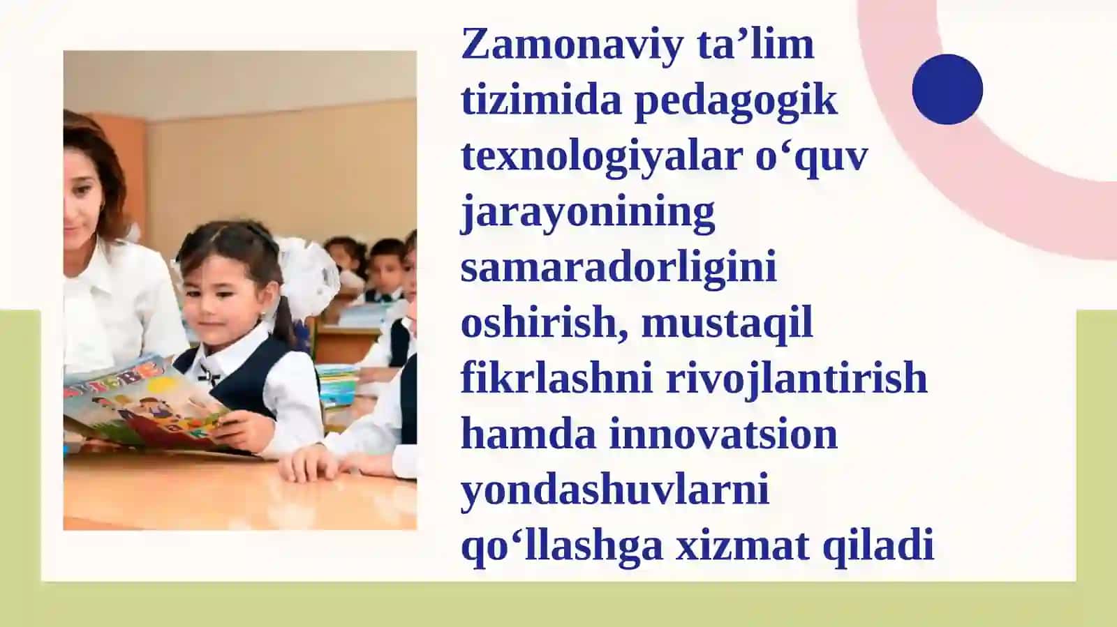 PЕDАGОGIK TЕХNОLОGIYALАR TАSNIFI 3