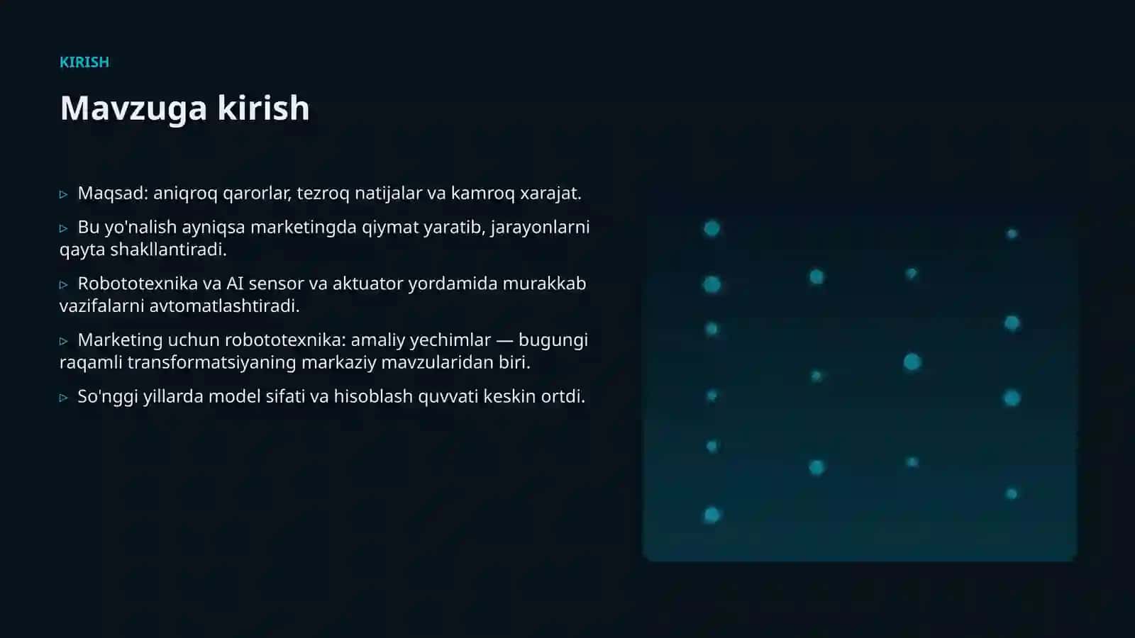 Marketing uchun robototexnika: amaliy yechimlar 3