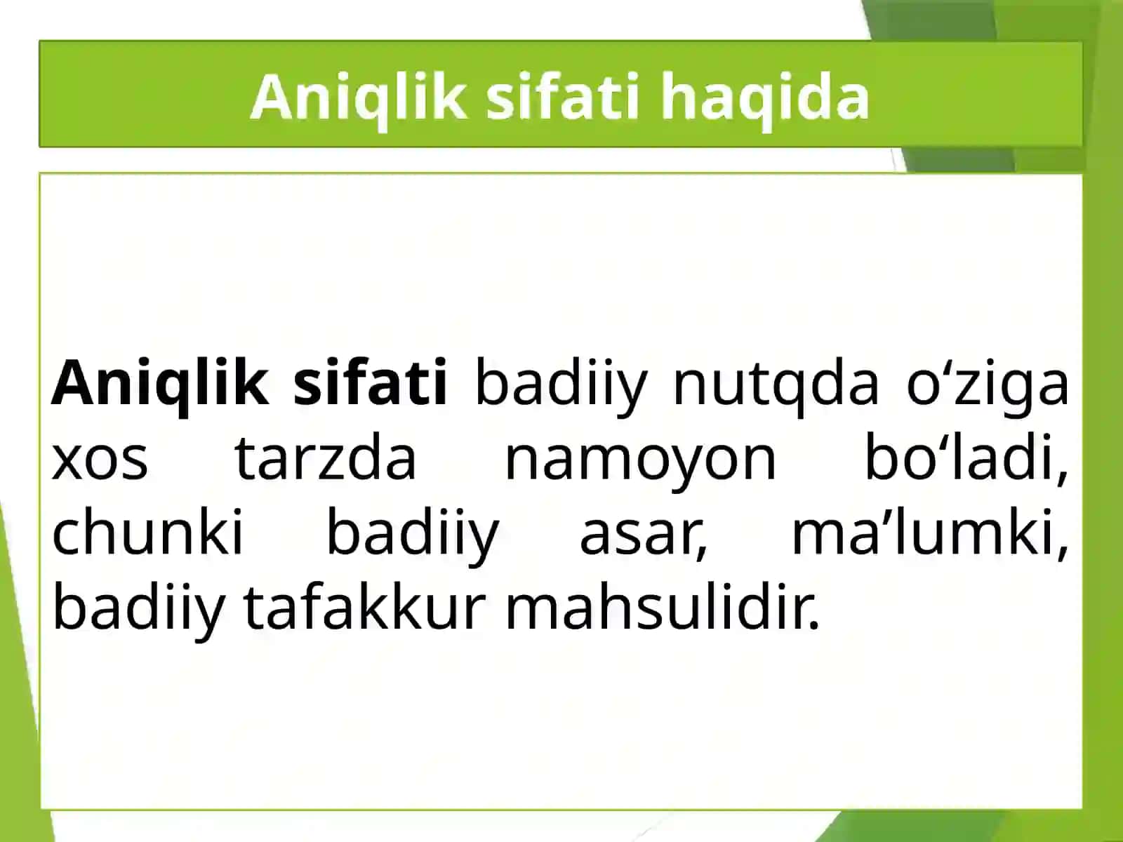 NUTQNING ANIQLIGI VABADIIY NUTQ 3