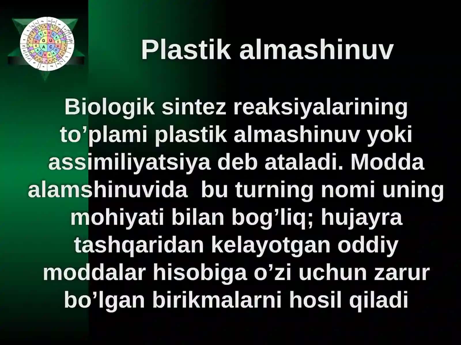 Oqsillarbiosintezi mavzusi boyicha qo'llanma 3