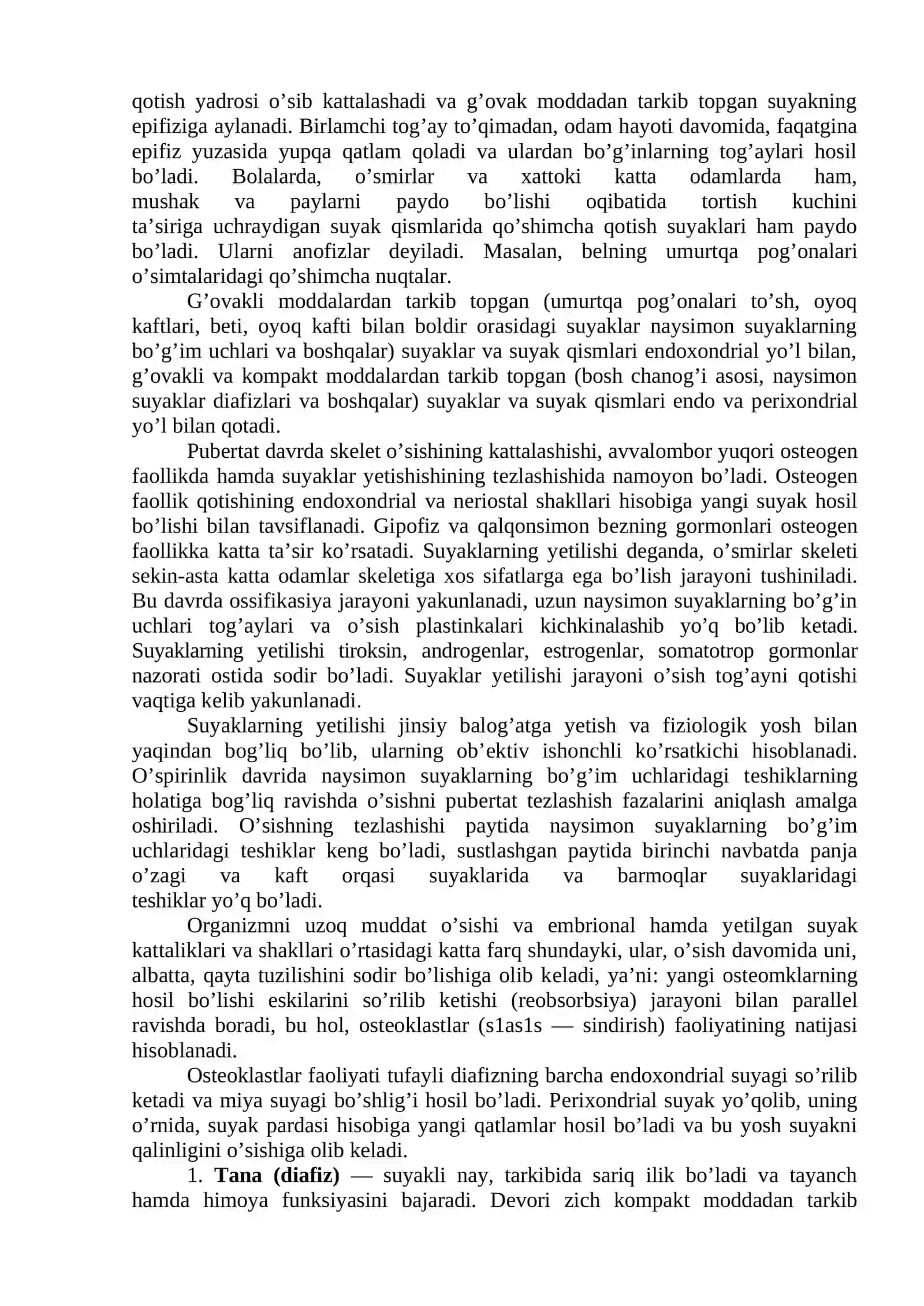 Tayanch-harakat tizimi va uning yoshga oid xususiyatlari 3