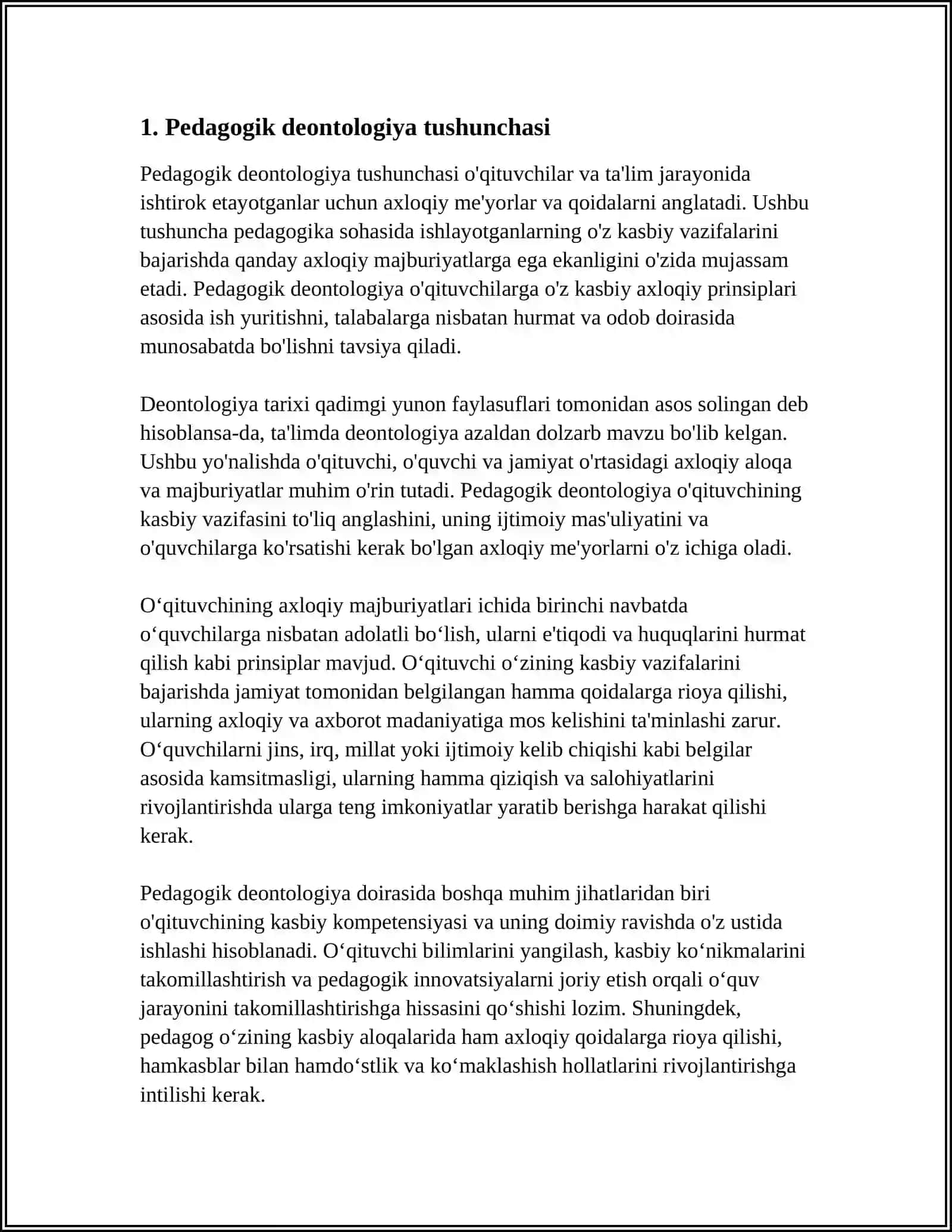 PEDAGOGIK DEONTOLOGIYA TUSHUNCHASI VA UNING TAMOYILLARI 3