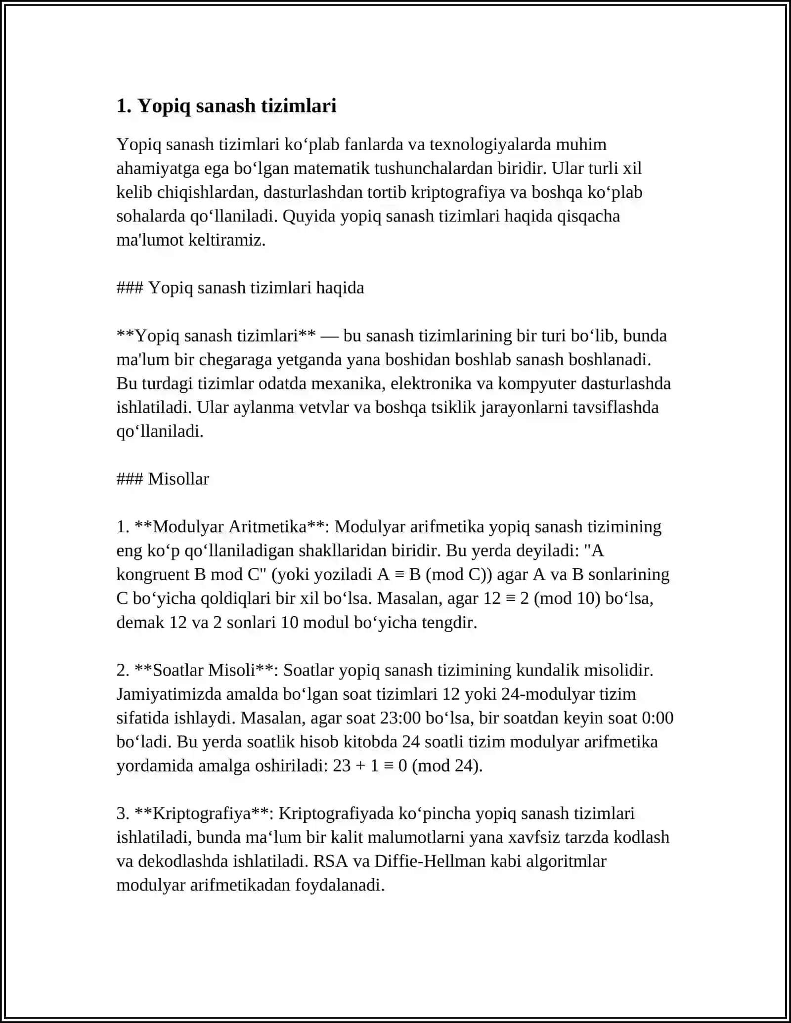 Yopiq sanash tizimlari 3