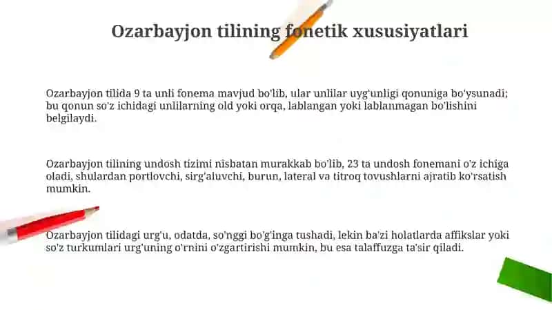 Ozarbayjon tilining fonetik,leksikvagrammatikxususiyatlari 3