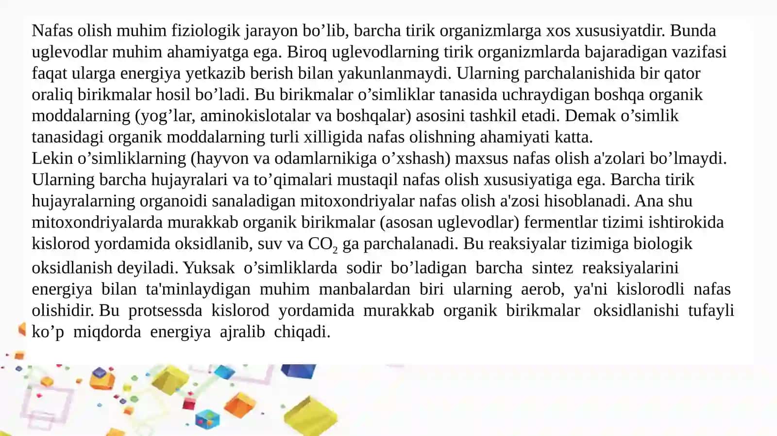 Nafasolish fermentlari va ularning xossalari 3