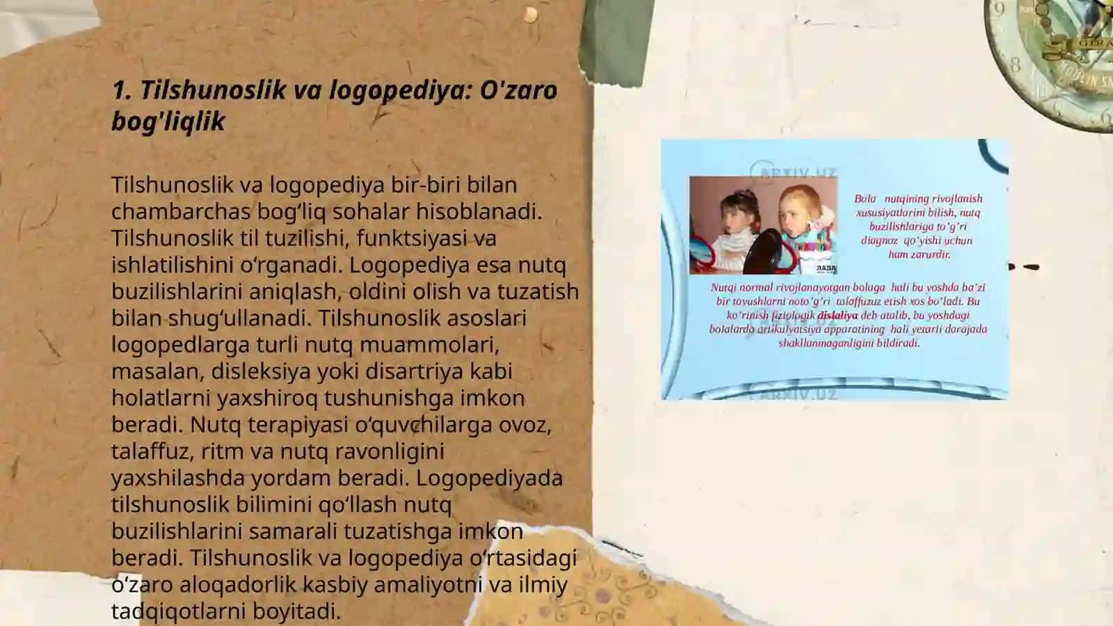 Tilshunoslikning Logopediya va Defektologiya bilan munosabati 3