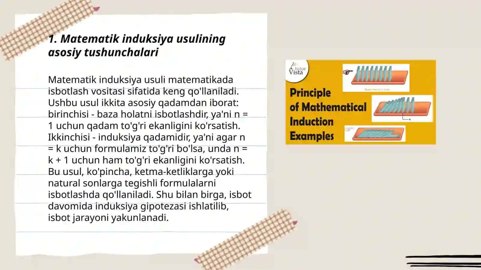 Matematik induksiya usuli 3