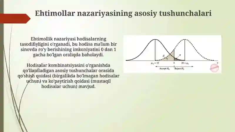 Ekonometrikada ehtimollar nazariyasi va matematik statistikaning asosiy tushunchalari 3