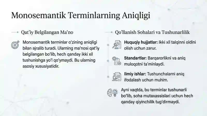 Terminlarning monosemantik xarakteri 3