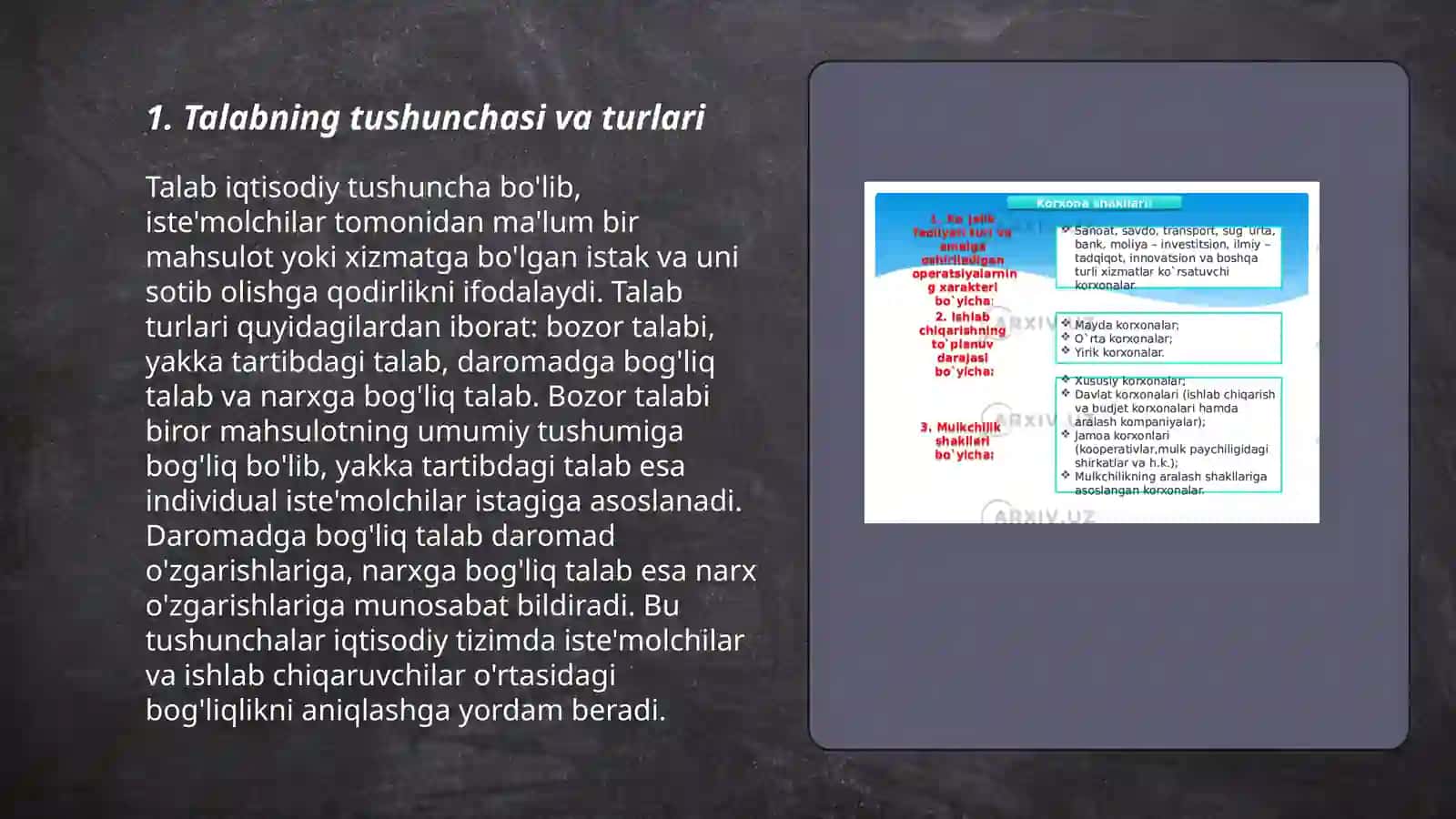 Talab va taklif tahlili bozor muvozanati 3