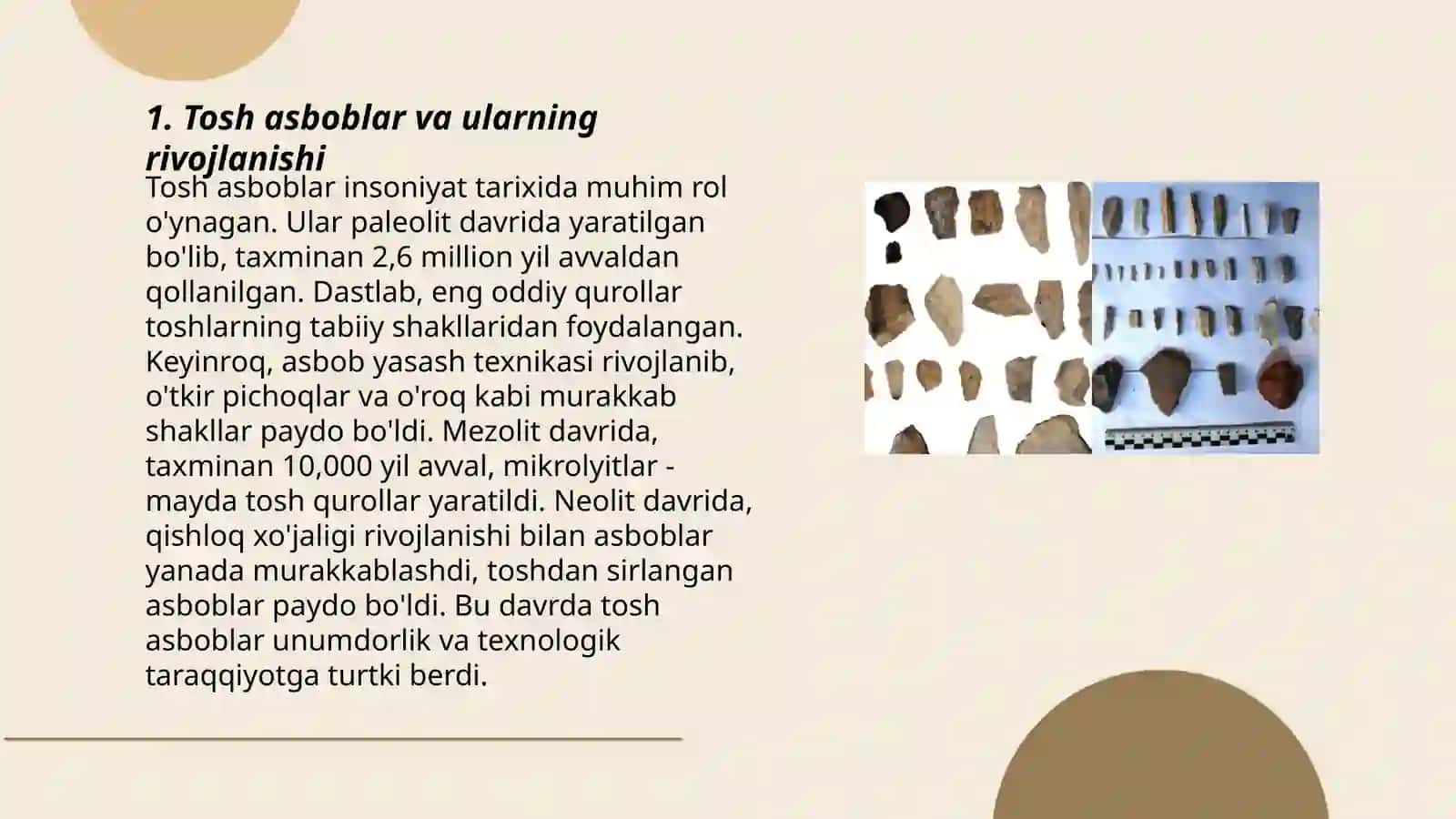 Mezolit neolit va eneolit davri texnologik kashfiyotlari 3