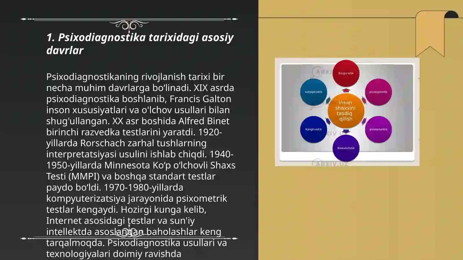 Psixodiyagnostika tarixi 3