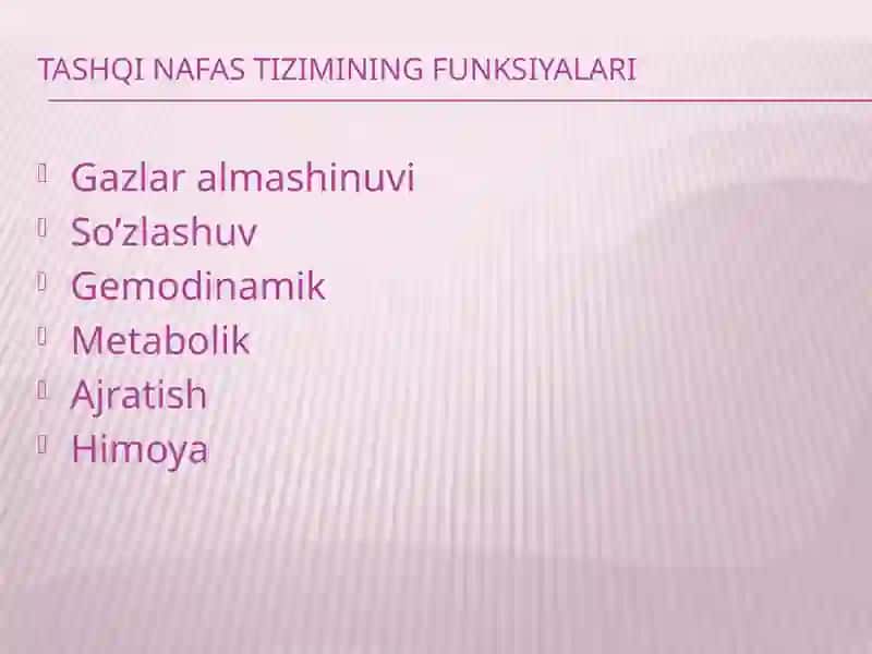 Nafasolishtizimining patofiziologiyasi 3