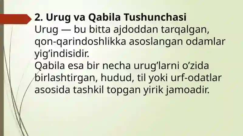Urug`qabiladinlari 3
